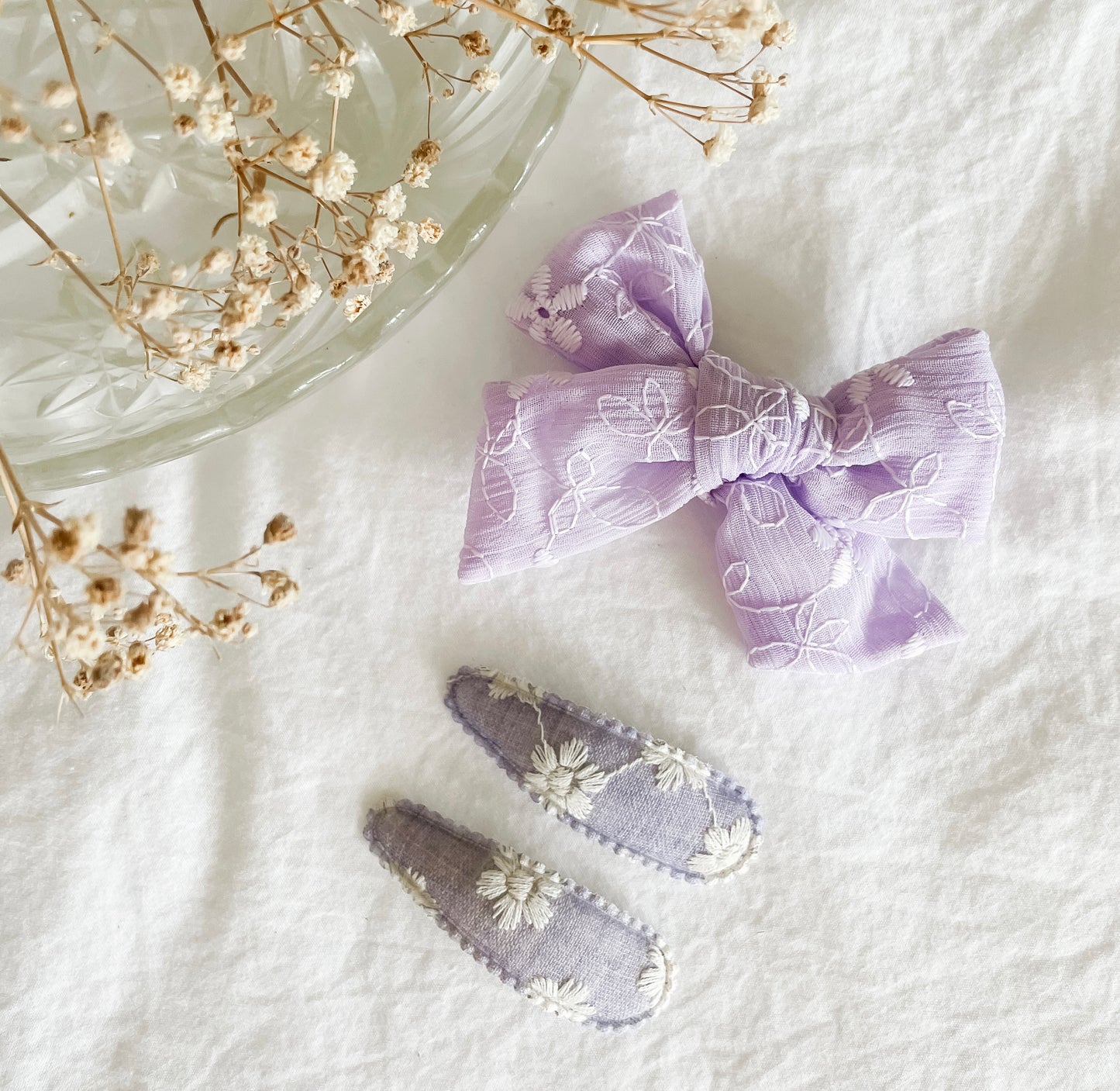 Lilac | 3 Piece Clip Set