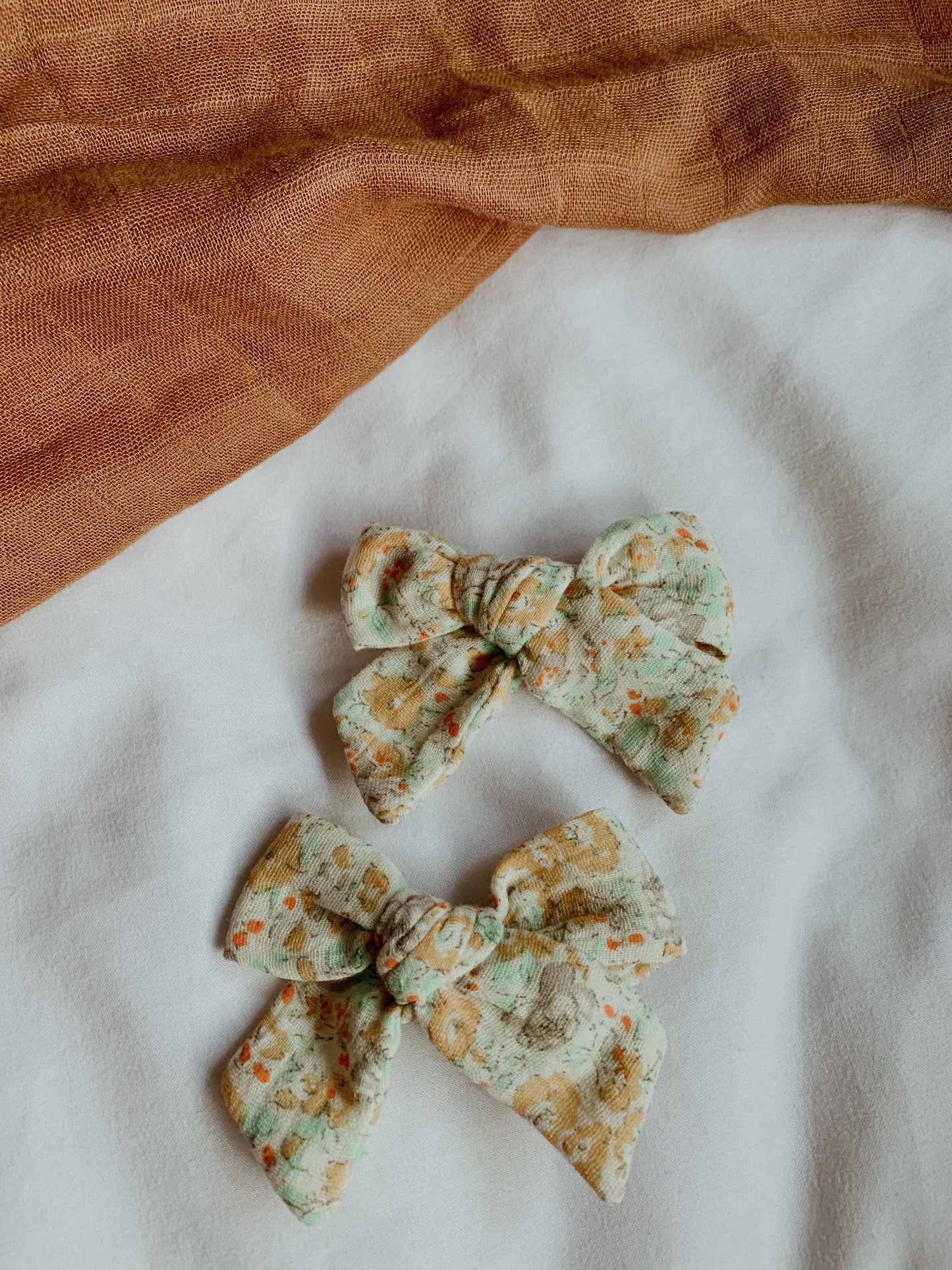Marigold | Bow Hair Clips