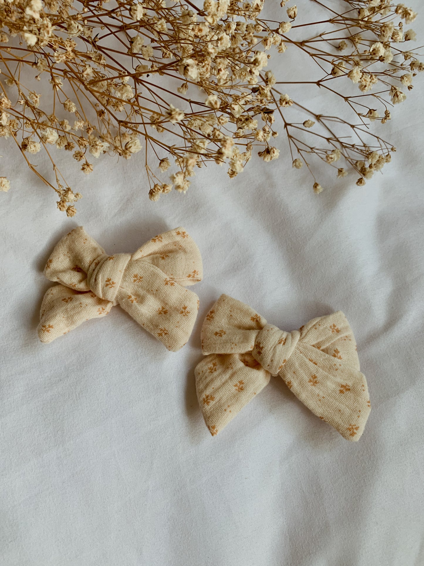 Floral | Bow Hair Clips