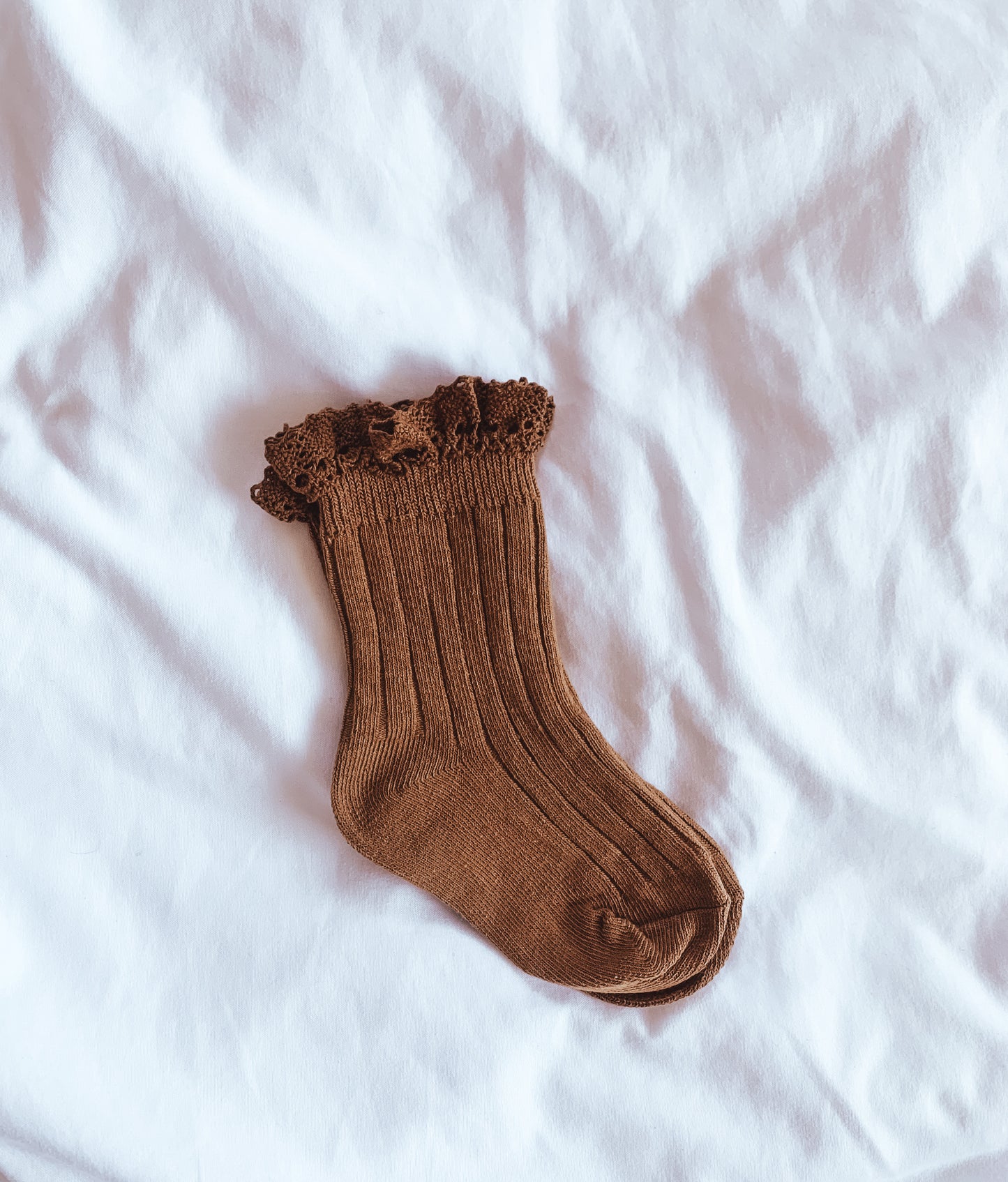 Truffle | Crew Lace Socks