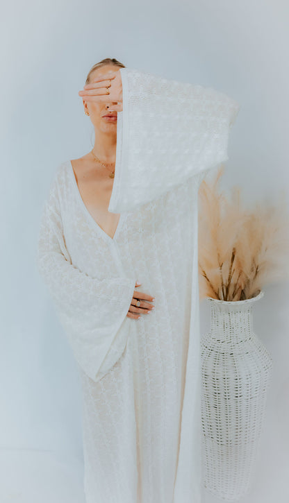 Zali | Cotton Crochet Maxi Dress