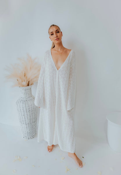 Zali | Cotton Crochet Maxi Dress