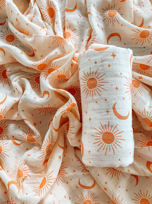 Celestial | Swaddle | Muslin Wrap- Large