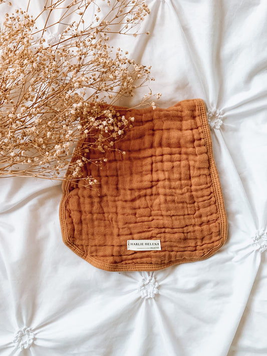 Burnt Orange | Burp Cloth